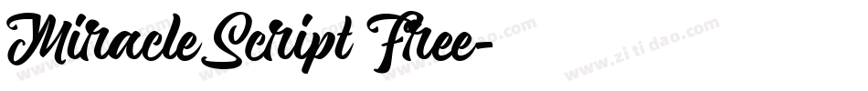 Miracle Script Free字体转换